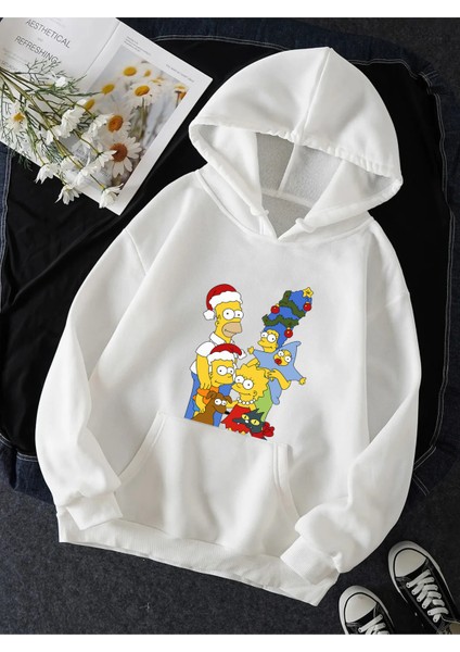 Simpson Yılbaşı Kapşonlu Sweatshirt fiyatları