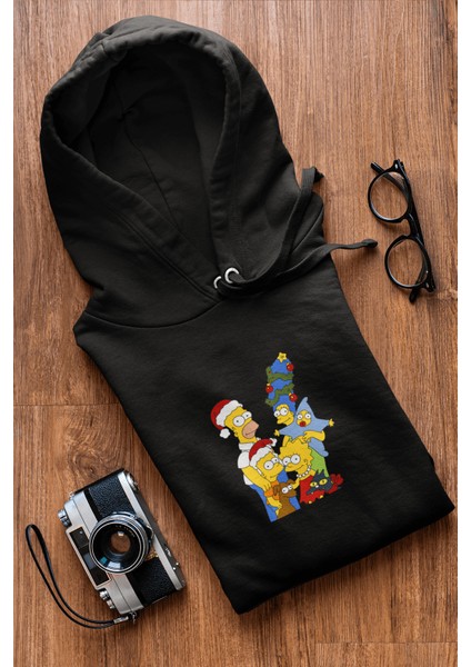 Simpson Yılbaşı Kapşonlu Sweatshirt indirimleri