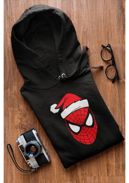 Spiderman Merry Christmas Kapşonlu Sweatshirt