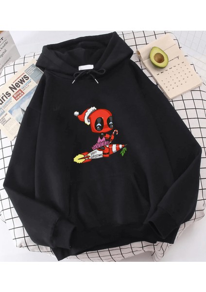 Deadpool Kapşonlu Sweatshirt