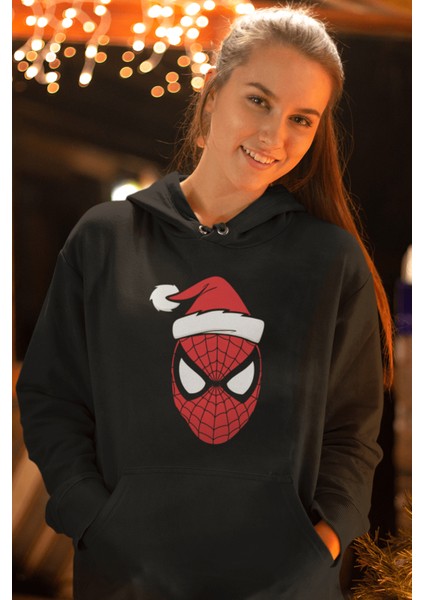 Spiderman Merry Christmas Kapşonlu Sweatshirt fırsatları