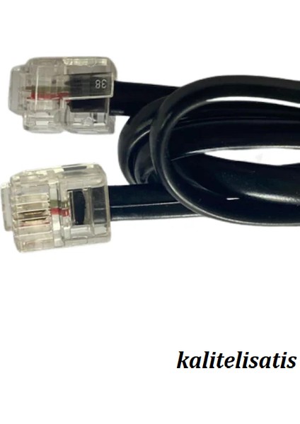 Kalitelisatış 3 Metre Adsl Modem Telefon Hat Kablosu RJ11 (10 Adet ) KS51