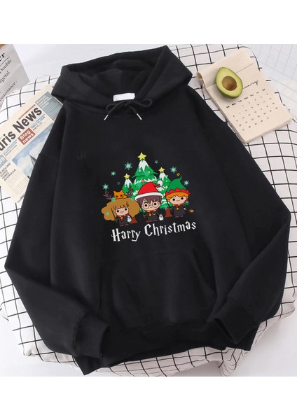 Hp Merry Christmas Kapşonlu Sweatshirt