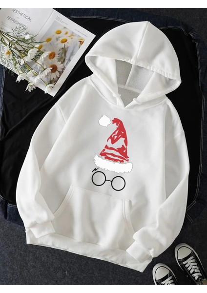 Hp Gözlük Tasarım Kapşonlu Sweatshirt