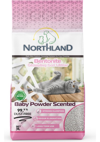 Bebek Pudrası Kokulu Kedi Kumu 5 Litre modelleri