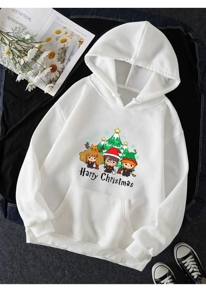Hp Merry Christmas Kapşonlu Sweatshirt