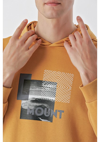 Erkek Hardal Sarısı Kapüşonlu Sweat-Shirt fırsatları