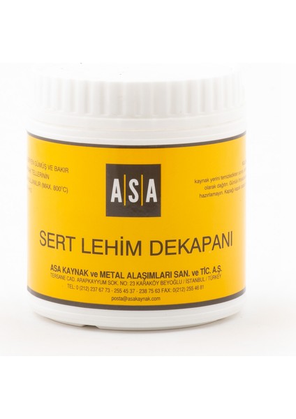 GÜMÜŞ KAYNAK DEKAPANI ASA-FLO (500 GR) + GÜMÜŞ KAYNAK TELİ %30 2 MM (5 ADET)