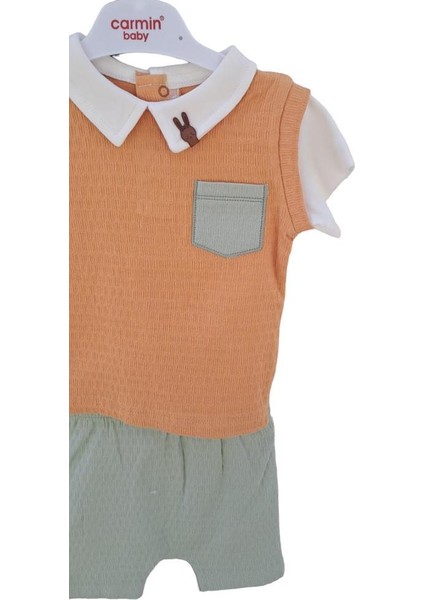 Erkek Bebek Pamuklu Ikili Cep Detaylı Yazlık Takım fırsatları