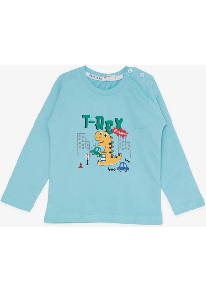 Erkek Bebek Dinazor Baskılı Eşofman Takım