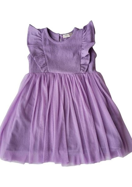 Kız Çocuk Kollar Fır Fırlı Eteği Tüllü Elbise fiyatları