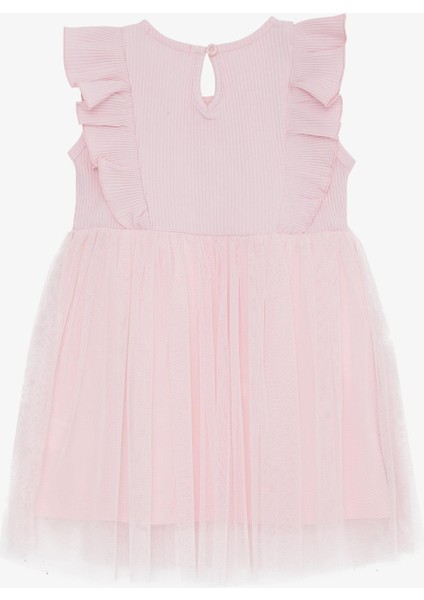 Kız Çocuk Pamuklu Fırfırlı Tütü Tüllü Elbise modelleri