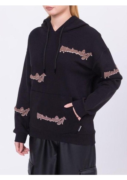 Kız Çocuk Kapüşonlu Punch Işlemeli Şardonlu Kapüşonlu Sweatshirt modelleri