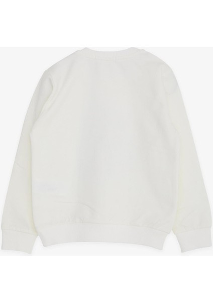 Kız Çocuk Kız Baskılı Pamuklu Sweatshirt fiyatları