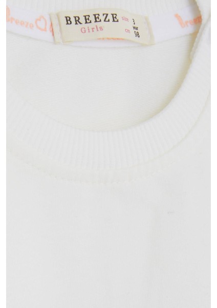 Kız Çocuk Kız Baskılı Pamuklu Sweatshirt modelleri