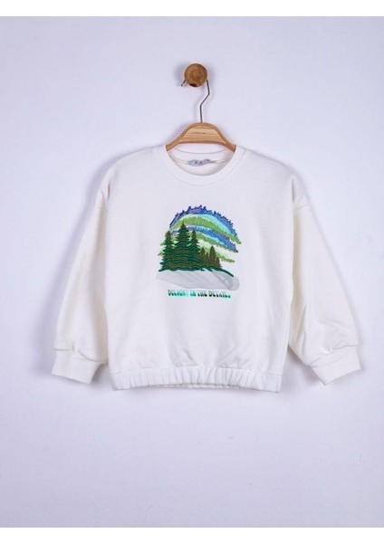 Kız Çocuk Kuzey Işıkları Sweatshirt