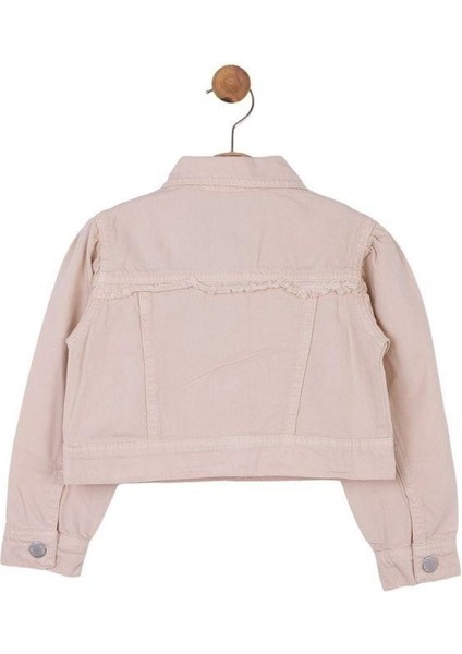 Kız Çocuk Pamuklu Cep Detaylı Kot Ceket fırsatları