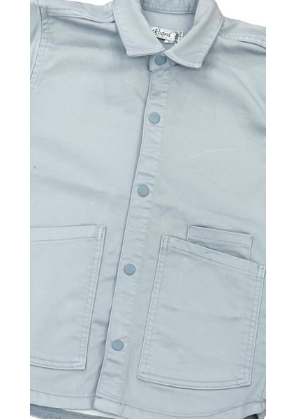 Erkek Çocuk Pamuklu Esnek Gömlek Ceket modelleri