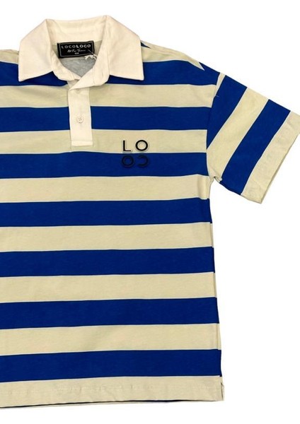 Erkek Çocuk Pamuklu Çizgili Polo Yaka Tshirt fırsatları