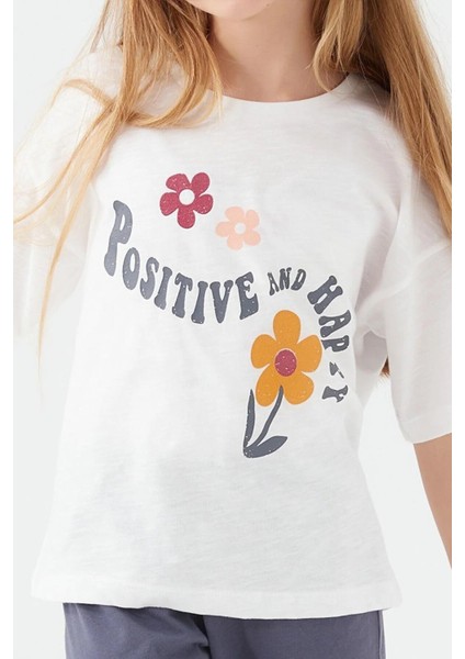 Kız Çocuk Kısa Kollu Çiçekli Pijama Takım modelleri