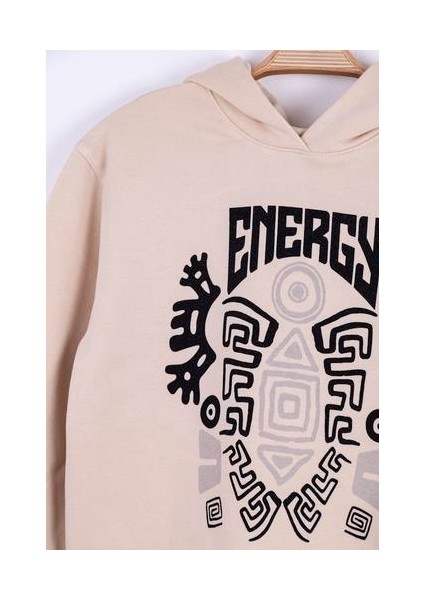 Erkek Çocuk Kapüşonlu Energy Baskılı Sweatshirt fırsatları