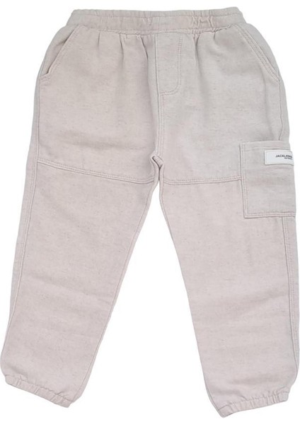 Erkek Çocuk Keten Beli Paçası Lastikli Pantolon