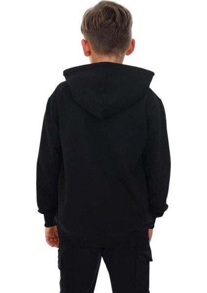 Erkek Çocuk Kapüşonlu Kanguru Cepli Can't Do It Yazılı Sweatshirt indirimleri