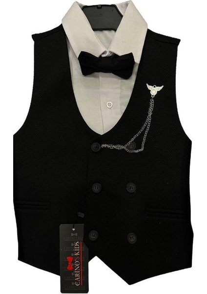 Erkek Çocuk Papyon Gömlek Yelek Pantolonlu Takım Elbise indirimleri