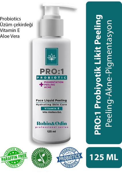 &Odin Probiyotikli Likit Peeling 125ML