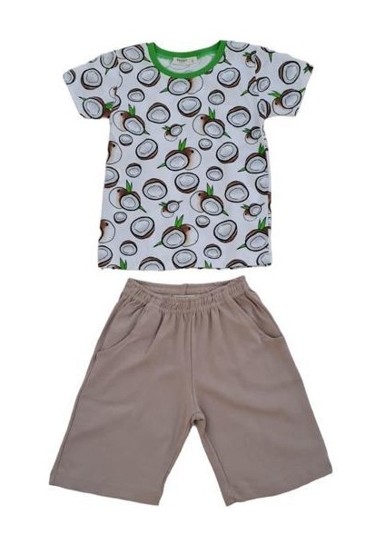 Erkek Çocuk Avakado Şort Takım modelleri