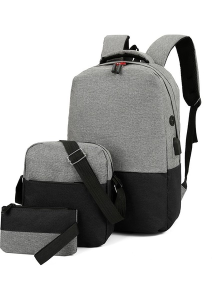Sırt Çantası Bilgisayar Çantası Üç Parçalı Okul Çantası (Yurt Dışından)