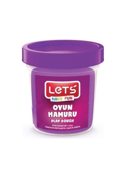 Lets Tek Renk Oyun Hamuru Mor 115 gr