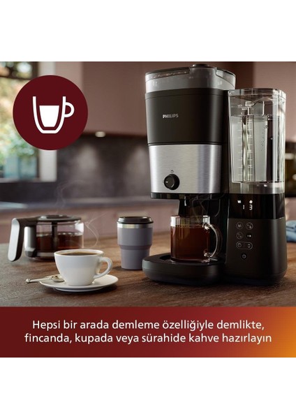 HD7888/01  All-In-1 Brew Öğütücülü Filtre Kahve Makinesi