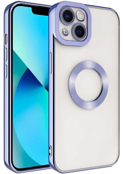 Apple iPhone 13 Kılıf Köşeleri Renkli Şeffaf Kamera Korumalı Silikon Luxury Kapak