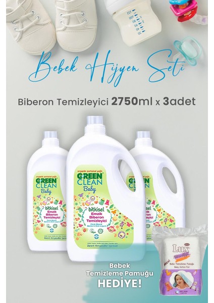 Green Clean Baby Likit Biberon Temizleyici 2750 ml x 3 Adet ve Hediyeli