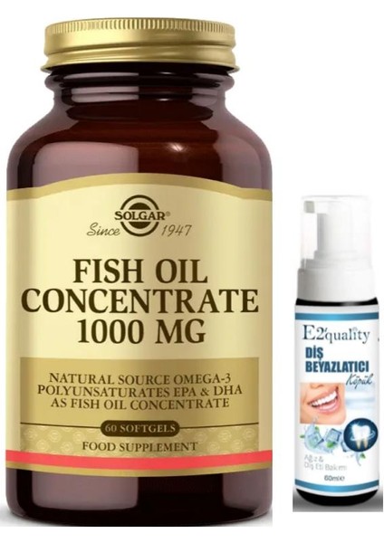 Fish Oil 1000 Mg 60 Kapsül - Diş Beyazlatıcı Köpük