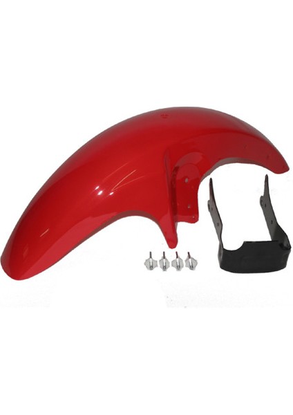 Ön Çamurluk 125 Cg Plastik Kırmızı (Bağlantılı) Deltaforce