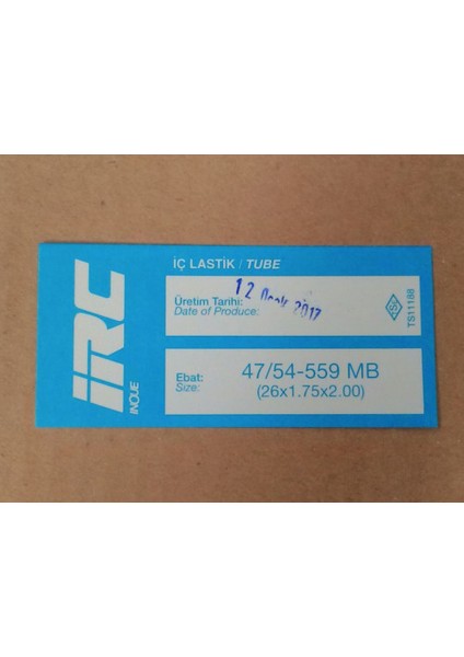 Iç Lastik 26X1.75X2.00 (47/54-559 Mb) (8598) Irc