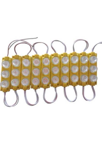 Parmak LED Lamba Seti (10 Adet) 12V Sarı Carub