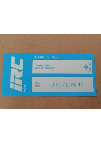 Iç Lastik 2.50/2.75-17 (8538) Irc