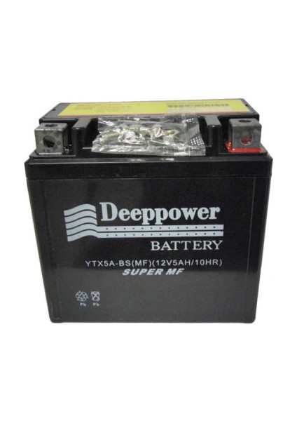 Akü Motor YTX5A-BS (12V 5AH/10HR) Deeppower