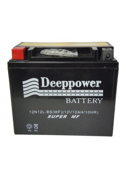 Akü Motor 12N12L-BS (12V 12AH/10HR) Deeppower