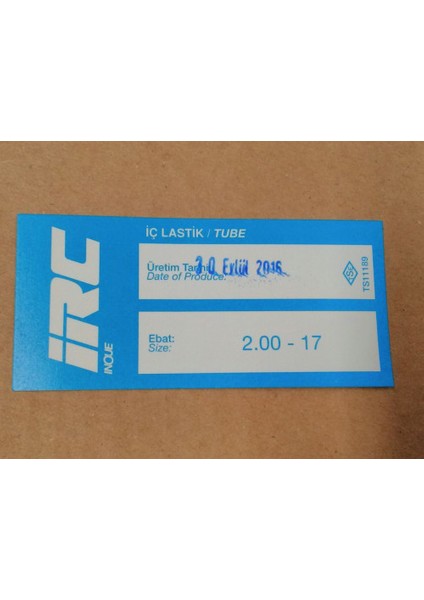 Iç Lastik 2.00-17 (8510) Irc