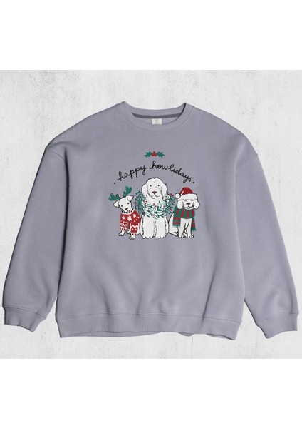 Unisex Oversize Howliday Sweatshirt fiyatları