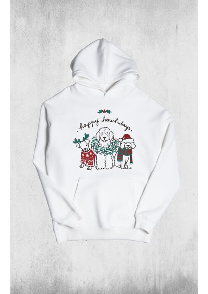 Pull The Hood Unisex Oversize Howliday Kapüşonlu Sweatshirt