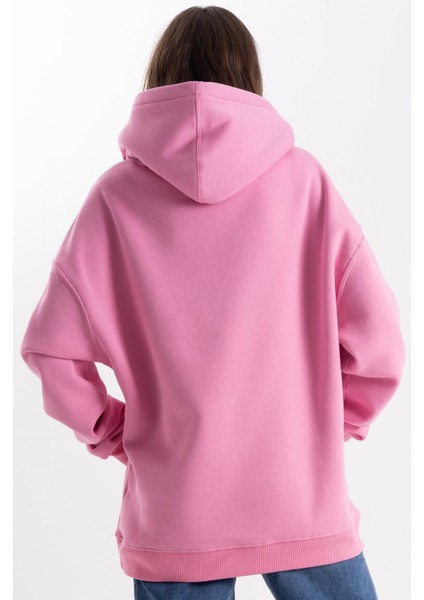 Unisex Oversize Philosophy Kapüşonlu Sweatshirt