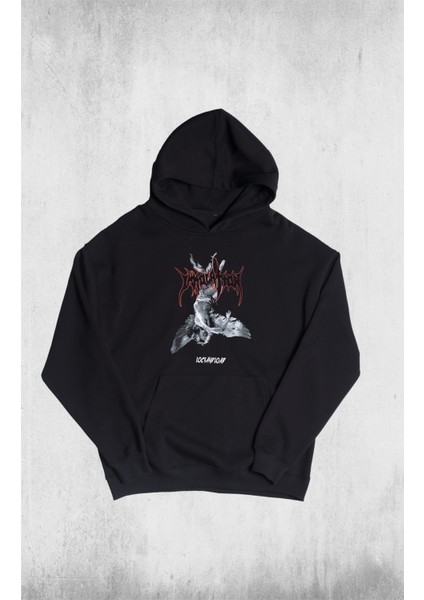 Unisex Oversize Lock And Load Kapüşonlu Sweatshirt fiyatları
