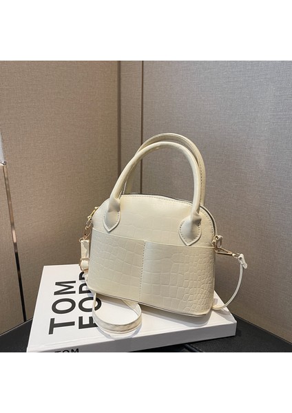Düz Renk Pu Moda Kişilik Günlük Timsah Deseni Retro Çanta Basit Kadın Çantası Omuzdan Askili Çanta Crossbody Çanta (Yurt Dışından) modelleri