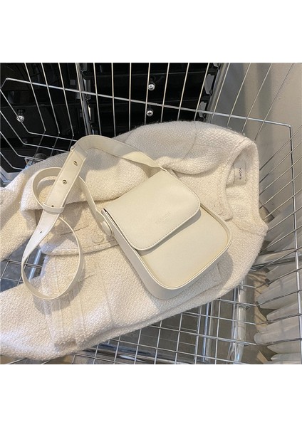 Küçük Çanta Kadın Niş Moda Moda Geniş Omuz Askısı Tek Omuz Crossbody Çanta Küçük Taze Basit Rahat Çanta (Yurt Dışından)