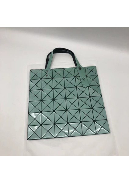 Japon ve Kore Elmas Çanta Altı Kafesli Parlak Buzlu Tote Çanta Kadınlar Için Katlanır Taşınabilir Omuz Çantası (Yurt Dışından)